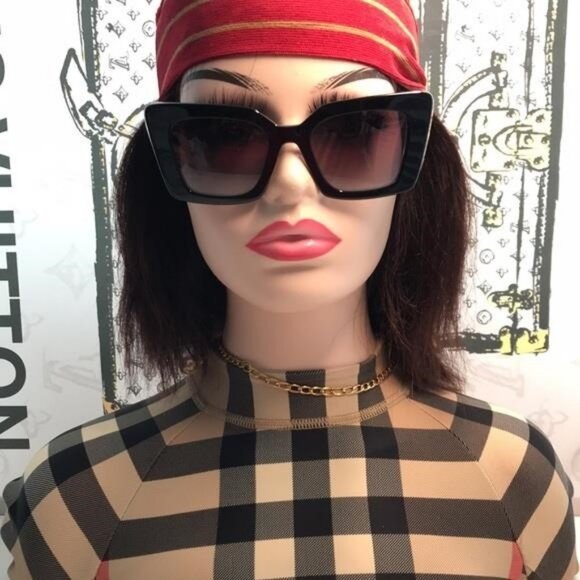 New Authentic Burberry BE4344 8450 Black Sunglasses main image 7